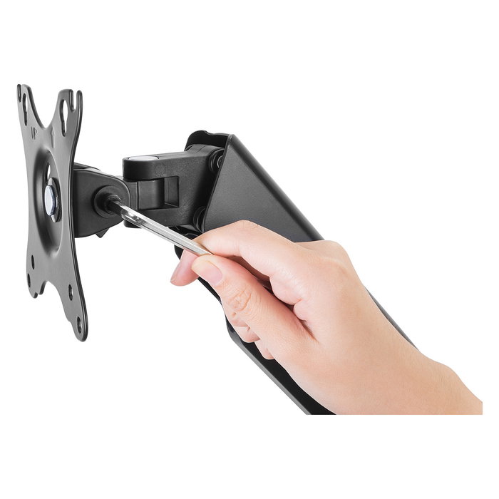 Digitus Soporte de Pared para Monitor Universal con Resorte de Gas y Brazo Giratorio