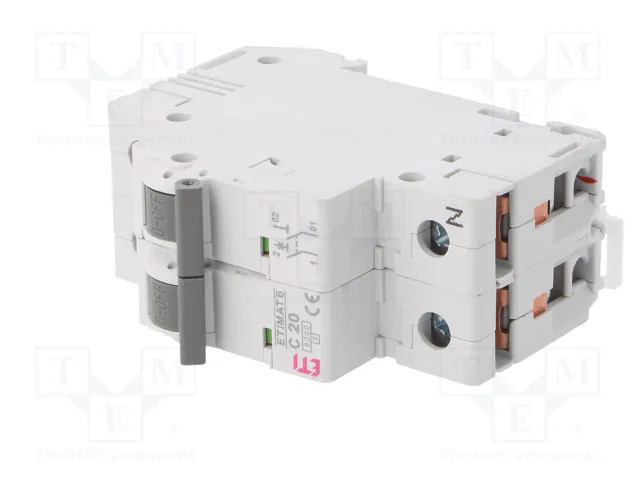 ETI POLAM Interruptor magnetotérmico ETIMAT 6 1+N 20A C