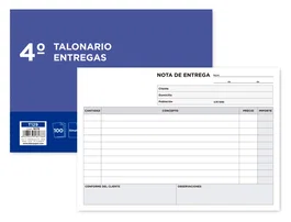 Liderpapel T129 Talonario Entregas Cuarto Apaisado Original 210 x 144 mm