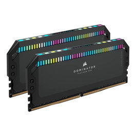 Corsair Kit de Memoria RAM 32 GB DDR5 6200 MHz (2x16 GB) Dominator Platinum RGB Negro Intel XMP CMT32GX5M2X6200C36