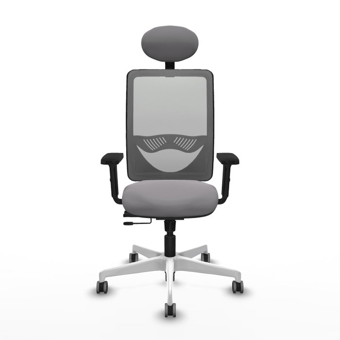 PIQUERAS Y CRESPO Silla de oficina Zulema Gris con mecanismo Sincro/Traslack