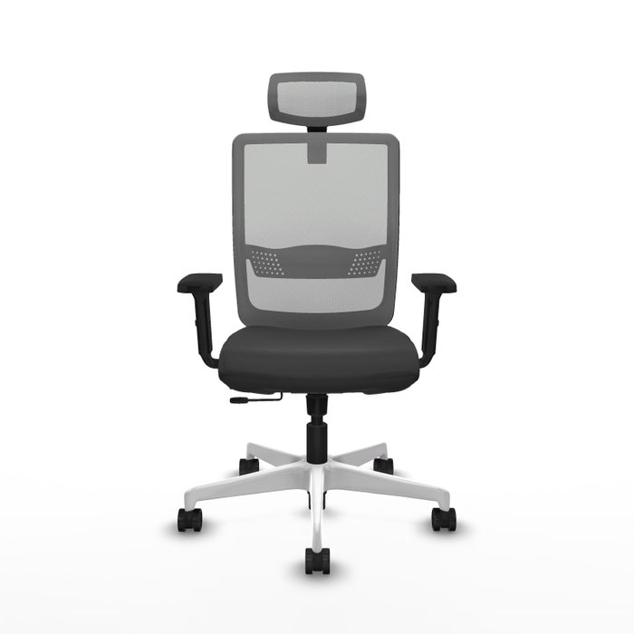 PIQUERAS Y CRESPO Silla de oficina Haches Gris con mecanismo Sincro/Traslack