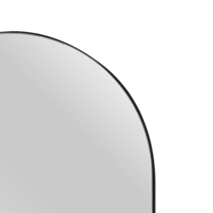 Espejo Vestidor Negro Metal Decoración 40 X 2 X 130 cm