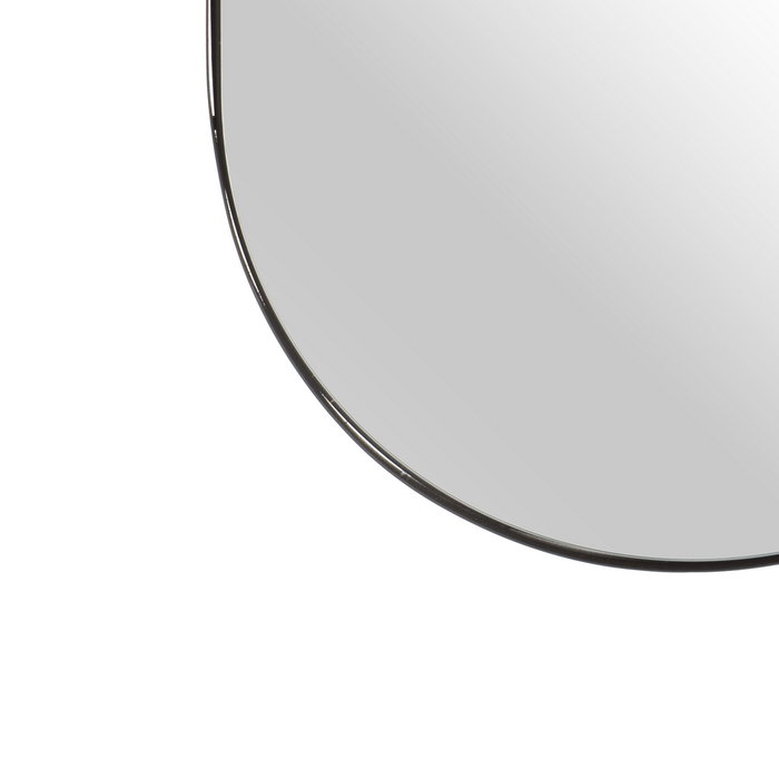 Espejo Vestidor Negro Metal Decoración 40 X 2 X 130 cm