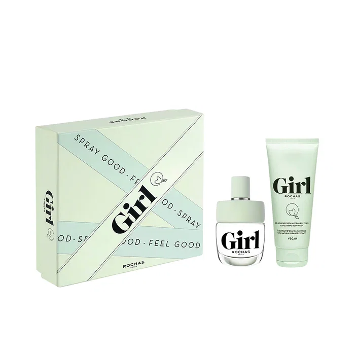Rochas Girl Set con Eau De Toilette y Gel de Ducha Exfoliante