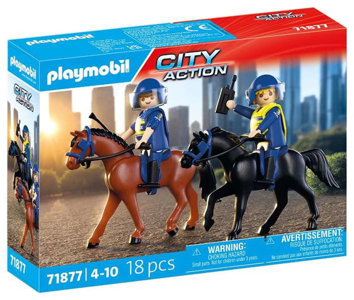 PLAYMOBIL Escuadrón policial a caballo 71877 City Action
