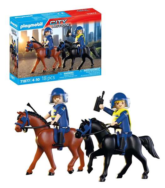 PLAYMOBIL Escuadrón policial a caballo 71877 City Action