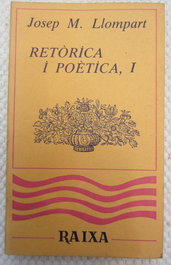 MOLL EDITORIAL RETORICA I POETICA 1, Josep M. Llompart - MOLL EDITORIAL