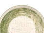 Vessia Vajilla 12 Piezas Patinada Verde, Cerámica, Plato Grande 27x27x3 cm y Plato Hondo 20x20x4.5 cm, Dimensiones 27x15x27 cm (Set de 2)