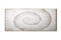 DKD Home Decor Cabecero de Cama MDF Espiral Dorado y Blanco