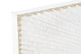 DKD Home Decor Cabecero de Cama MDF Espiral Dorado y Blanco