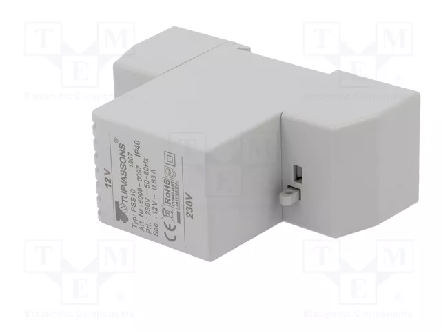 BREVE TUFVASSONS Transformador de red 10VA 230VAC/12V