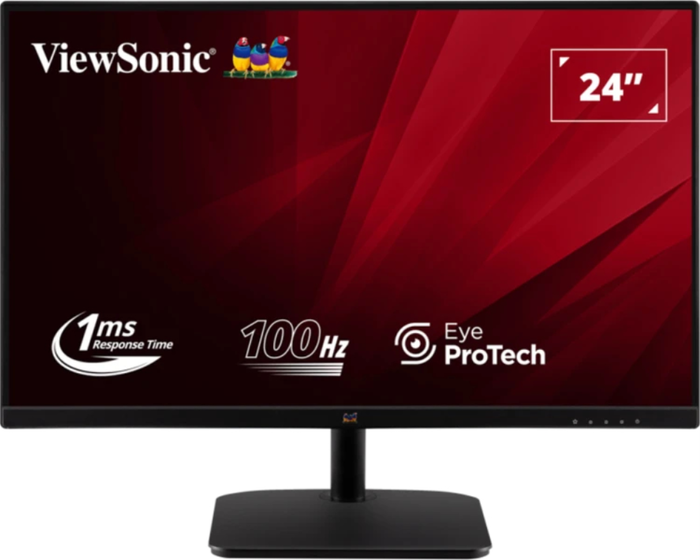 Viewsonic VA2432-MHD-3 Monitor de PC 61 cm (24") Full HD LED Negro 1920 x 1080 Pixeles IPS 1ms 100Hz
