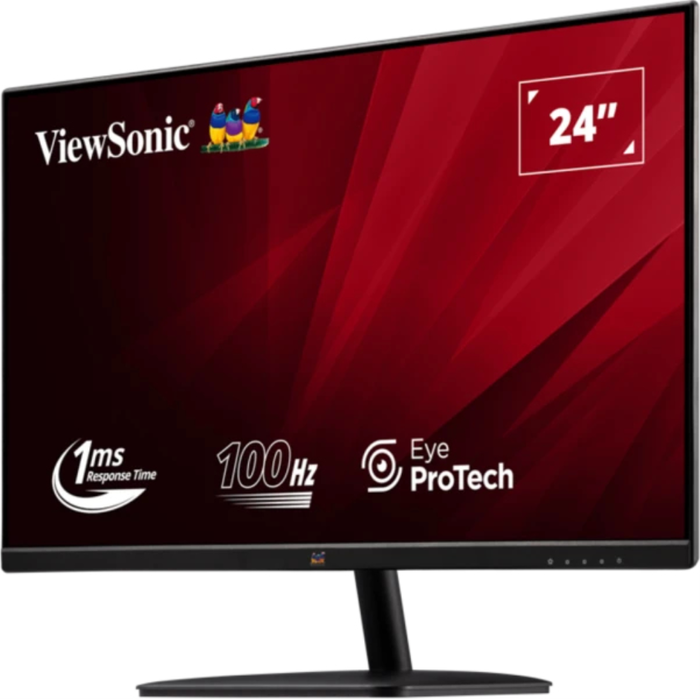 Viewsonic VA2432-MHD-3 Monitor de PC 61 cm (24") Full HD LED Negro 1920 x 1080 Pixeles IPS 1ms 100Hz