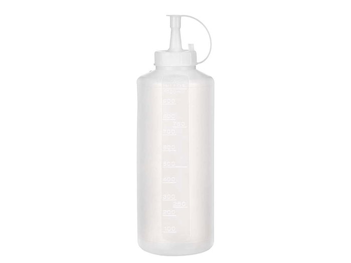 KINVARA Bote plástico para salsa 1000ml Transparente