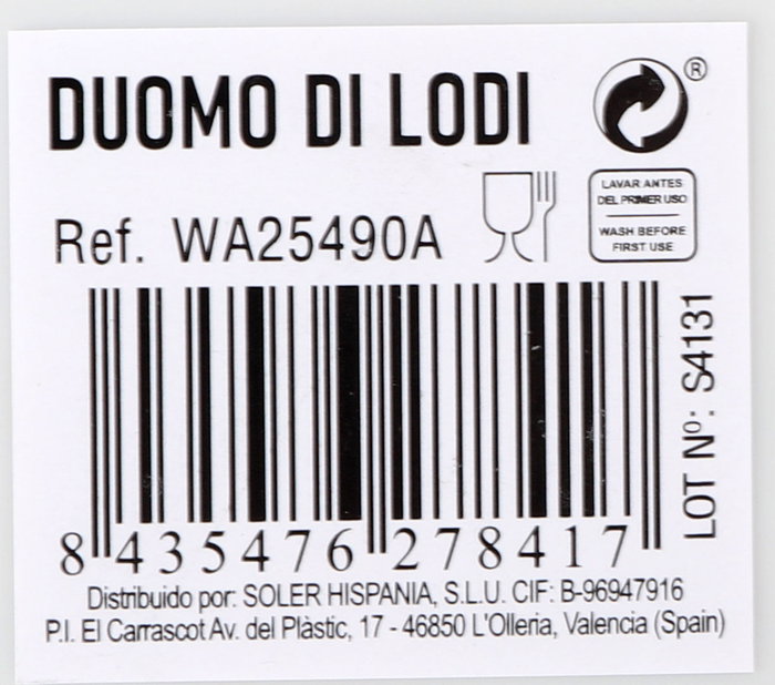 La Mediterranea Plato Pizza Redondo "Duomo Di Lodi" Surtido 30.5 cm (8 Unidades)