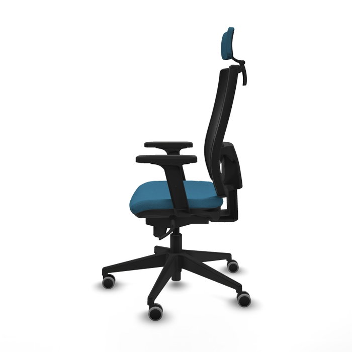 PIQUERAS Y CRESPO Silla de oficina Horna con mecanismo Sincro, Verde petróleo y Negro PIQUERAS Y CRESPO Silla de oficina Horna con mecanismo Sincro, Verde petróleo y Negro