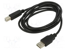 ART Cable USB 2.0 con conectores USB A y USB B, 1,8m