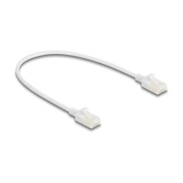 DeLOCK Cable de red RJ45 Cat.6A Slim 0,3 m Blanco