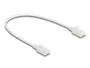 DeLOCK Cable de red RJ45 Cat.6A Slim 0,3 m Blanco