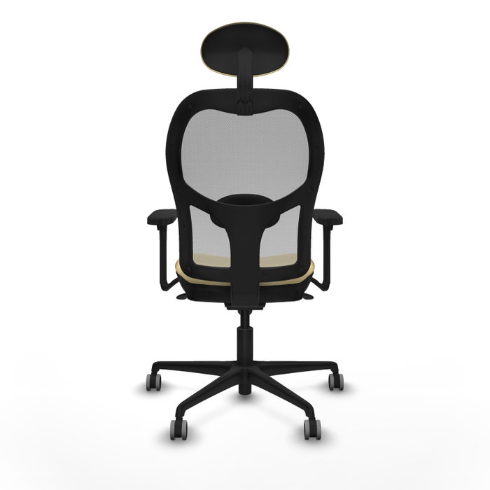 PIQUERAS Y CRESPO Silla de oficina Jorquera con Mecanismo Sincro, Crema y Gris PIQUERAS Y CRESPO Silla de oficina Jorquera con Mecanismo Sincro, Crema y Gris