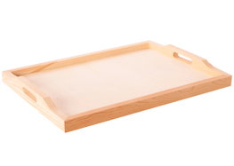 Innspiro Bandeja de madera de pino macizo 40x30x2,5cm