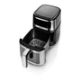 Haier Freidora de Aire Caliente AF-D50.004A, 5 Litros, 1200W, 8 Programas, Negro y Acero Inoxidable