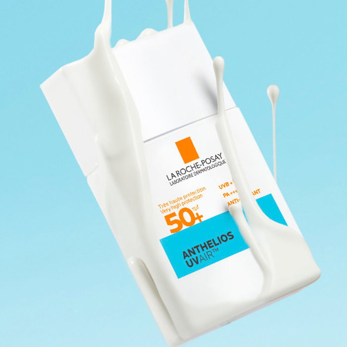 La Roche Posay ANTHELIOS UVAIR Fluido SPF50+ 40 ml - Protector Solar UVA/UVB PA++++, Libre de Aceites, Matificante 12h, Hidratación 24h
