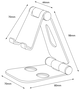 Aisens Soporte de Sobremesa Tamaño M Ajustable Plata