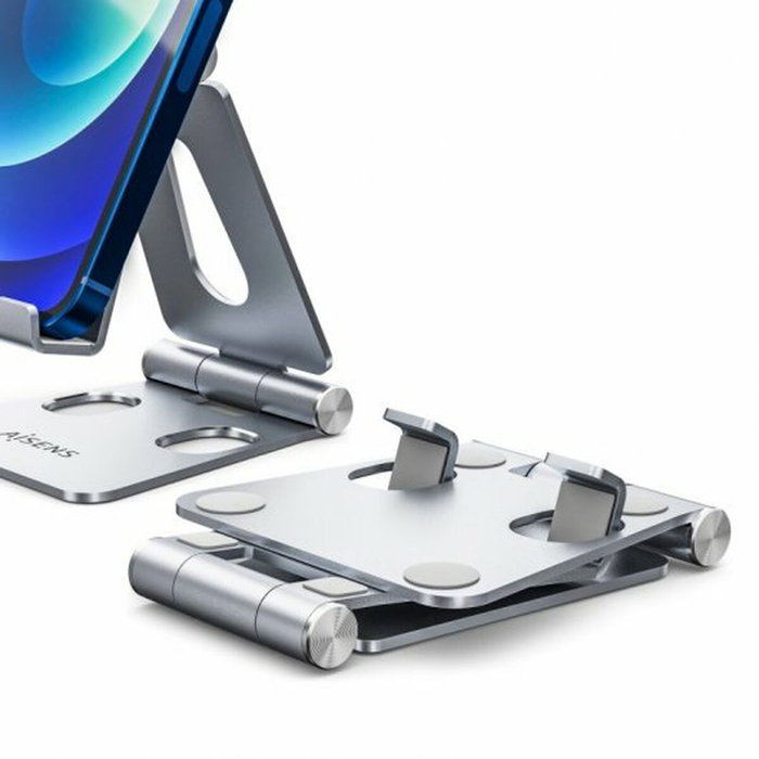 Aisens Soporte de Sobremesa Tamaño M Ajustable Plata