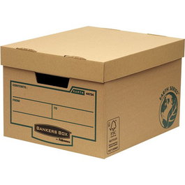 BANKERS BOX Set de 10 Contenedores de Archivos Marrón
