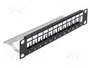 DeLOCK Panel de Conexión Keystone de 12 Puertos 10″ 1U Negro