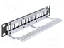 DeLOCK Panel de Conexión Keystone de 12 Puertos 10″ 1U Negro