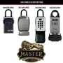 Master Lock 5420EURD Caja de llaves con grillete retráctil para compartir llaves de combinación digital