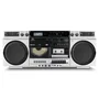 Medion AAAPE16790 Radio FM Vintage DAB+ CD/Cassette/USB/MP3 2 x 10 W RMS Plateado