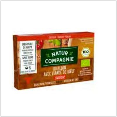 NATUR COMPANIER Caldo De Ternera 12 Cajas x 8 Pastillas Bio