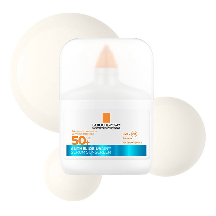 La Roche Posay ANTHELIOS UVAIR Fluido SPF50+ 40 ml - Protector Solar UVA/UVB PA++++, Libre de Aceites, Matificante 12h, Hidratación 24h