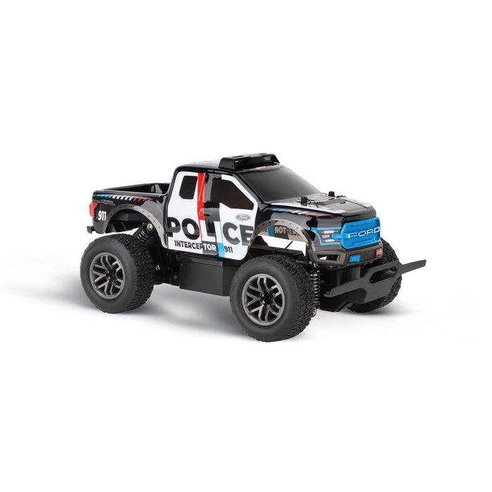 Carrera 370182024 Ford F-150 Raptor Police - Coche Teledirigido RC Offroad 2.4GHz Eléctrico 25km/h para Niños +8 Años Carrera 370182024 Ford F-150 Raptor Police - Coche Teledirigido RC Offroad 2.4GHz Eléctrico 25km/h para Niños +8 Años
