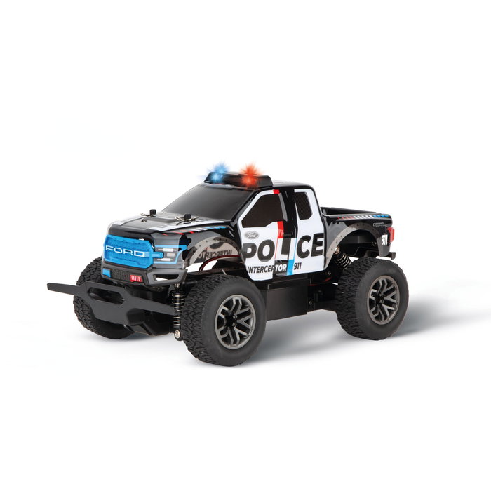 Carrera 370182024 Ford F-150 Raptor Police - Coche Teledirigido RC Offroad 2.4GHz Eléctrico 25km/h para Niños +8 Años Carrera 370182024 Ford F-150 Raptor Police - Coche Teledirigido RC Offroad 2.4GHz Eléctrico 25km/h para Niños +8 Años