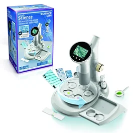Canal Toys So Science Microscopio de vídeo Vision 1000 con Pantalla Integrada, Base Giratoria y Captura de Foto/Vídeo - COS 007