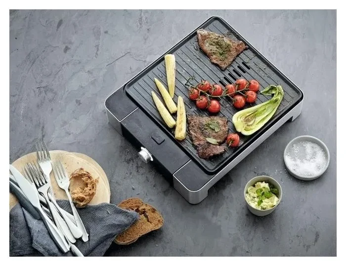 WMF Lono Table Grill de 1250 W con superficie de 27x27 cm