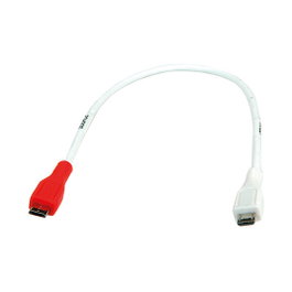 VALUE Cable USB 2.0 Micro B a Micro B, 0,3 m, Blanco