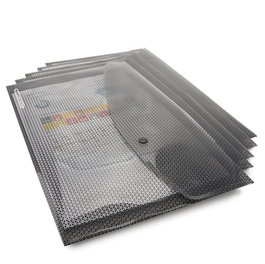 Dosier Sobre Rapesco Eco Pp Translucido Broche A4+ Gris Camuflaje Pack De 5