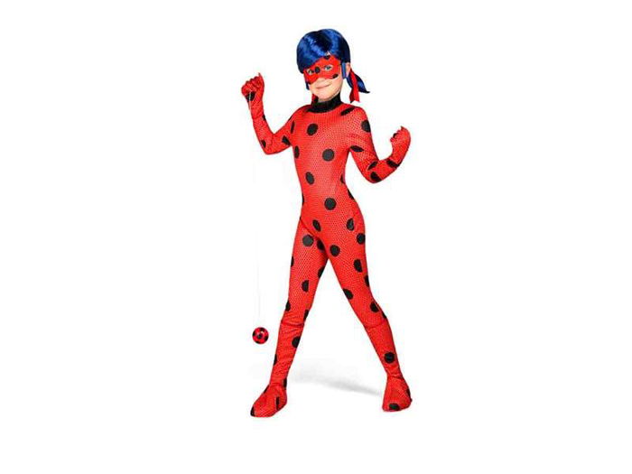 My Other Me Disfraz Ladybug Completo con Mono, Guantes, Antifaz y Accesorios Talla 6-8 Años