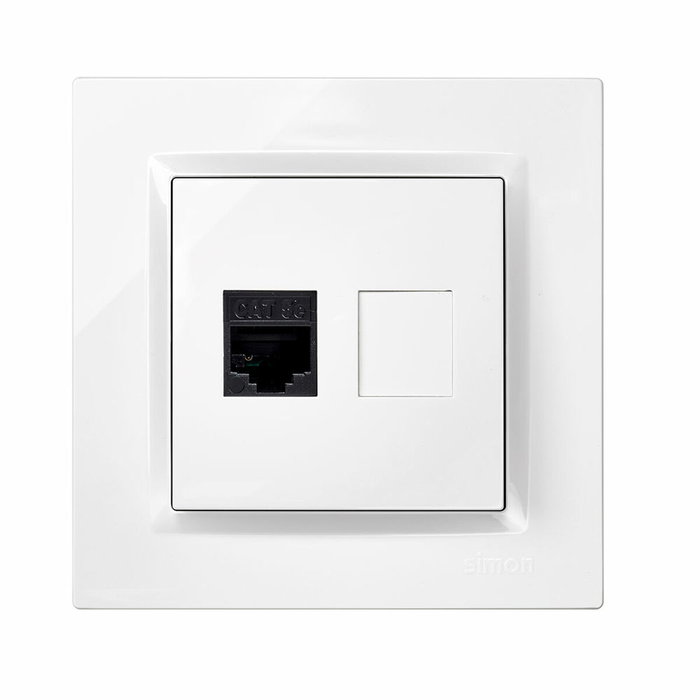 Simon Base RJ45 Cat.5e Serie 10 Blanco Simon Base RJ45 Cat.5e Serie 10 Blanco