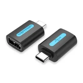 Vention CDTB0 Adaptador USB-C Macho a USB Hembra, USB 2.0, 5 Gbps, Color Negro
