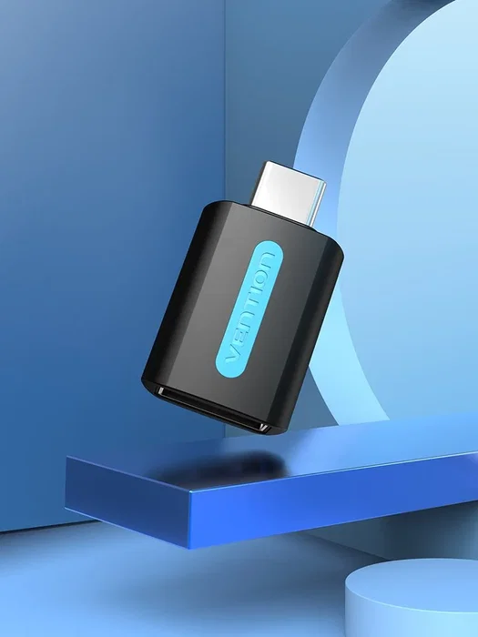 Vention CDTB0 Adaptador USB Tipo-C Macho a USB Tipo-A Hembra Negro
