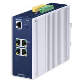 Planet Industrial L2+ Gestionado Switch Ethernet TSN 4 Puertos Gigabit (10/100/1000) Montaje DIN Rail IP30 para Redes IEEE 1588, 802.1Qbv, Full Duplex