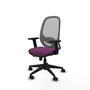 PIQUERAS Y CRESPO Silla de oficina Cilanco Morado y Gris