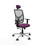 PIQUERAS Y CRESPO Silla de oficina Motilla con mecanismo Sincro/Traslack Morado y Gris